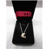 Image 2 : Diamond-Set - Sterling Silver Dolphin Pendant