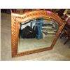 Image 1 : Large wood framed wall mirror