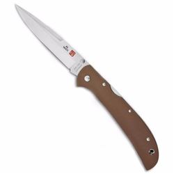 *NEW" AL MAR, Eagle, Heavy Duty, Brown G-10 Handle, ZDP-189 Blade, Plain MNA-AL5HDET-ZL