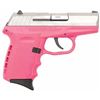 Image 1 : *NEW* SCCY CPX-2 Gen 2 DAO 9mm 3.1" 10+1 NMS Pink Grip/Frame SS Slide 857679003081