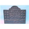 Image 1 : A 16th century cast iron fireback, the arched top with date letters '1588' above two stylised anc...