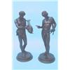 Image 1 : After the Antique - a pair of bronze figures, 'Narcissus' and 'Orpheus', the bases inscribed 'Mus...