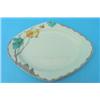 Image 1 : A Clarice Cliff Passion Fruit pattern Trieste shape platter, painted in colours, printed factory...