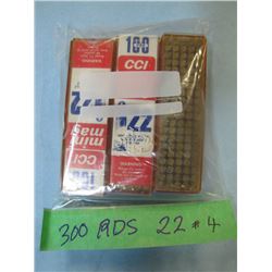 lot 300 rnds .22 ammo
