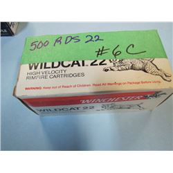 LOT 500 RNDS .22 AMMO