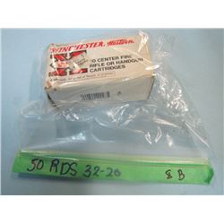 LOT 50 RNDS 32-20 AMMO
