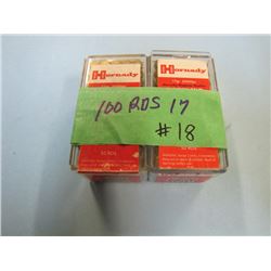 LOT 100 RNDS .17 HMR AMMO