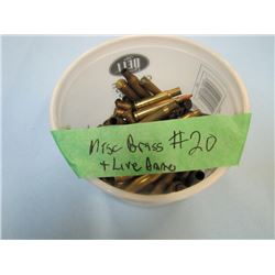 TUB MISC BRASS & LIVE ROUNDS