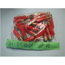 LOT 25 RNDS 12 GA 3  AMMO