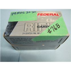 LOT 48 ROUNDS 30-30 AMMO