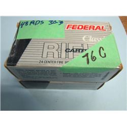 LOT 48 ROUNDS 30-30 AMMO