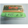 Image 1 : LOT 2 RNDS .41 SWISS AMMO & BOX