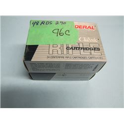 LOT 48 RNDS .270 AMMO