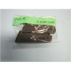 LOT OF 2 UNKNOWN 45 ACP PISTOL CLIPS