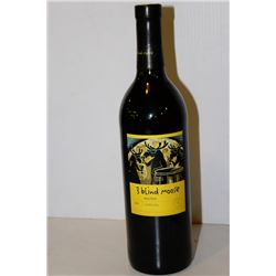 5 BOTTLES OF 3 BLIND MOOSE MERLOT RED WINE