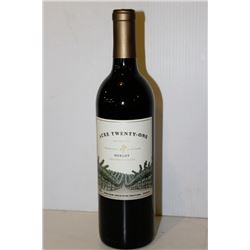 5 BOTTLES OF ACRE TWENTY-ONE MERLOT RED WINE