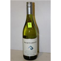 5 BOTTLES OF NEW HARBOR SAUVIGNON BLANC WHITE WINE