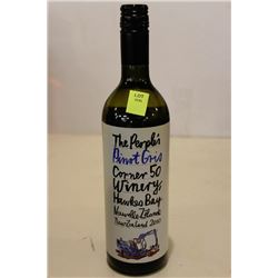 5 BOTTLES OF THE PEOPLE'S PINOT GRIO WHITE WINE