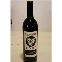 5 BOTTLES OF RAVENS WOOD ZINFANDEL