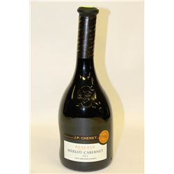 5 BOTTLES OF J.P. CHENET RESERVE MERLOT-CABERNET