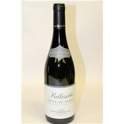 2 BOTTLES OF M. CHAPOUTIER BELLERUCHE RED WINE