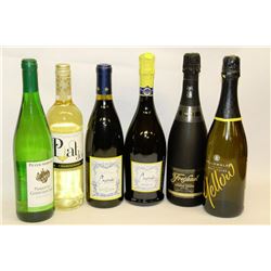6 BOTTLES OF ASSORTED WINE