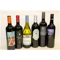 6 BOTTLES OF ASSORTED WINE