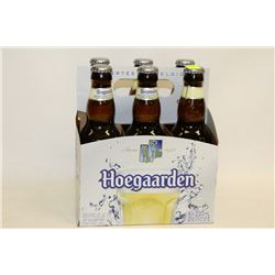12 BOTTLES OF HOEGAARDEN ALE W/ CORIANDER & ORANGE