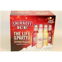 CASE OF 12 BOTTLES OF SMIRNOFF ICE