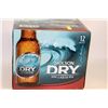 Image 1 : CASE OF 12 BOTTLES OF MOLSON DRY LAGER BEER
