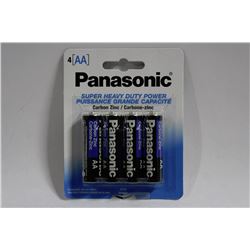 4 PACKS OF PANASONIC AA BATTERIES
