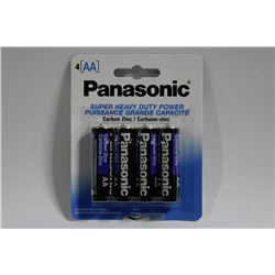 4 PACKS OF PANASONIC AA BATTERIES