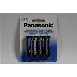 4 PACKS OF PANASONIC AA BATTERIES
