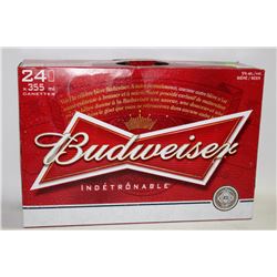 CASE OF 24 BUDWEISER BEER CANS 5% ALCOHOL