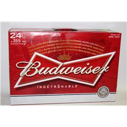 CASE OF 24 BUDWEISER BEER CANS 5% ALCOHOL
