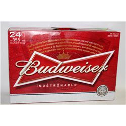 CASE OF 24 BUDWEISER BEER CANS 5% ALCOHOL