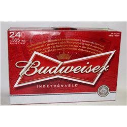CASE OF 24 BUDWEISER BEER CANS 5% ALCOHOL