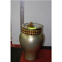 SILVERLEAF VASE WITH GOLD LEAF FINISH