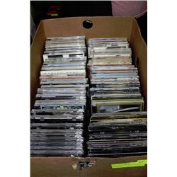 BOX W/ 85 CD'S VARIOUS GENRAS - ROCK, POP,