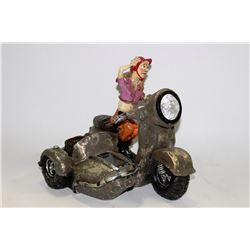 NEW SOLAR POWERED LAWN ORNAMENT: MOTORCYCLE