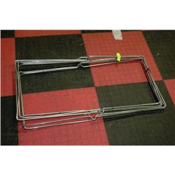 THREE TRASH BAG STANDS