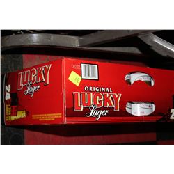 CASE OF 24 LUCKY LAGER CANS 5%
