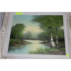 ESTATE 1960'S SCENIC OIL ON CANVAS SIGNED PICTURE