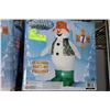 Image 1 : 7 FT BLOW UP CAMO FROSTY THE SNOWMAN