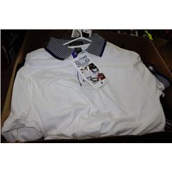 BOX OF 11 NEW ASH CITY POLO SHIRTS