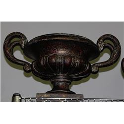 CENTERPIECES WITH RED BURGUNDY FINISH