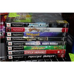 BUNDLE OF 8 PS2 GAMES