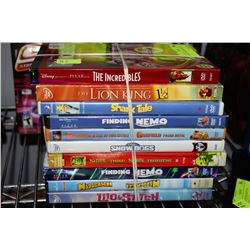 BUNDLE OF 10 CHILDRENS DVD'S