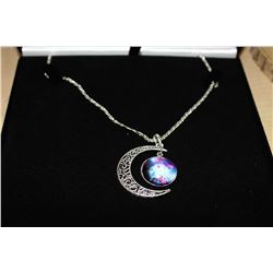 MOON PENDANT AND CHAIN