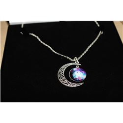 MOON PENDANT AND CHAIN